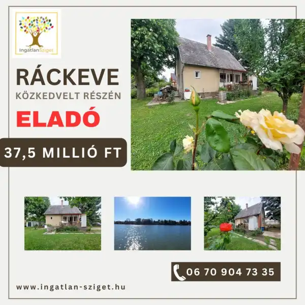 Eladó nyaraló, Ráckeve 3 szoba 38 m² 37.5 M Ft