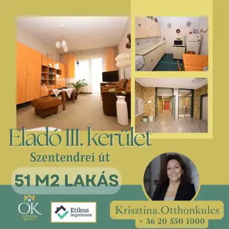 Eladó panellakás, Budapest, III. kerület 1+1 szoba 51 m² 48 M Ft