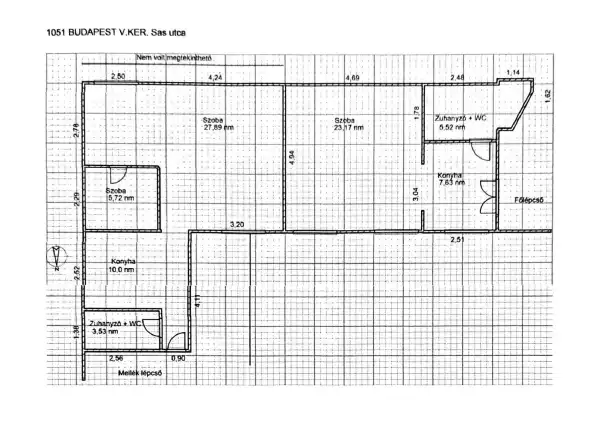 Eladó téglalakás, Budapest, V. kerület 2+1 szoba 86 m² 178 M Ft