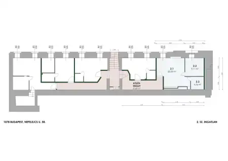 Eladó téglalakás, Budapest, VII. kerület 2 szoba 36 m² 19.9 M Ft