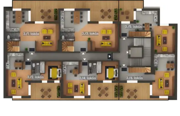 Eladó új építésű téglalakás, Budapest, III. kerület 4 szoba 107 m² 196.56 M Ft